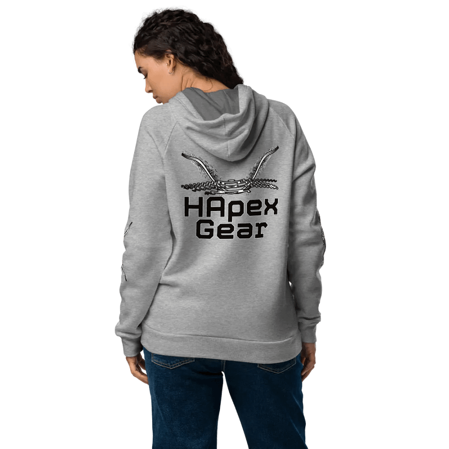 Unisex Hoodie - Black HApex Gear White Logo product image (10)