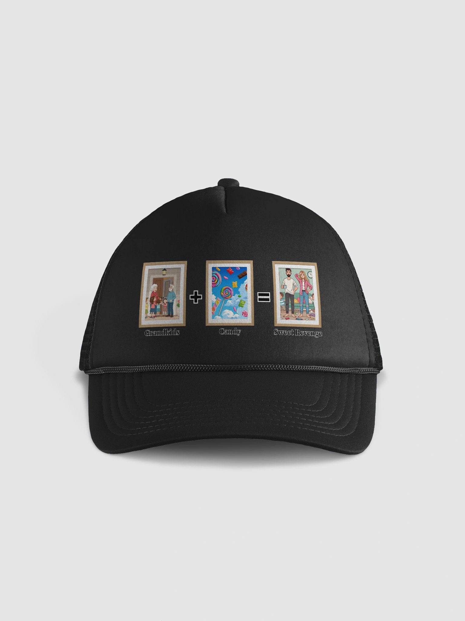 Grandkids + Candy = Sweet Revenge (Both) Valucap Foam Trucker Hat product image (1)
