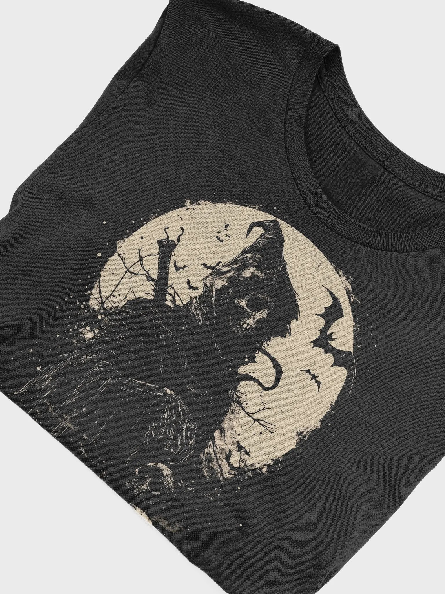 Grim Reaper in Bats' Flight T-Shirt product image (5)
