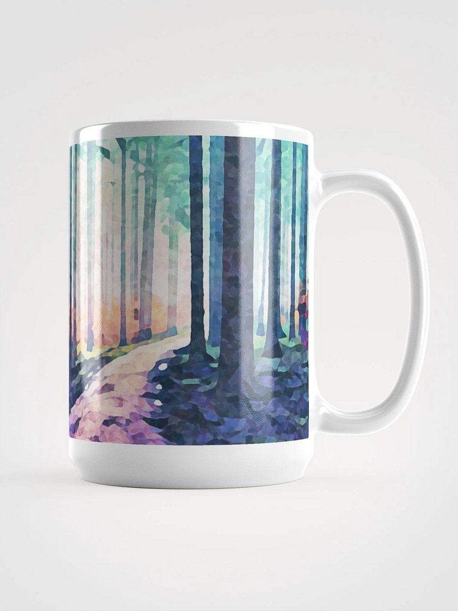 Abstract Graphic | White Coffee Mug | Solitude Treescape product image (3)