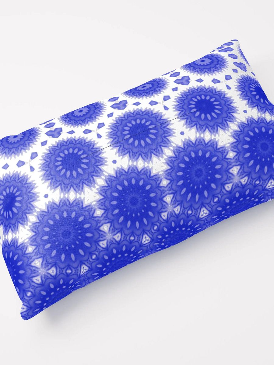 Blue & White Daisy Pillow product image (4)