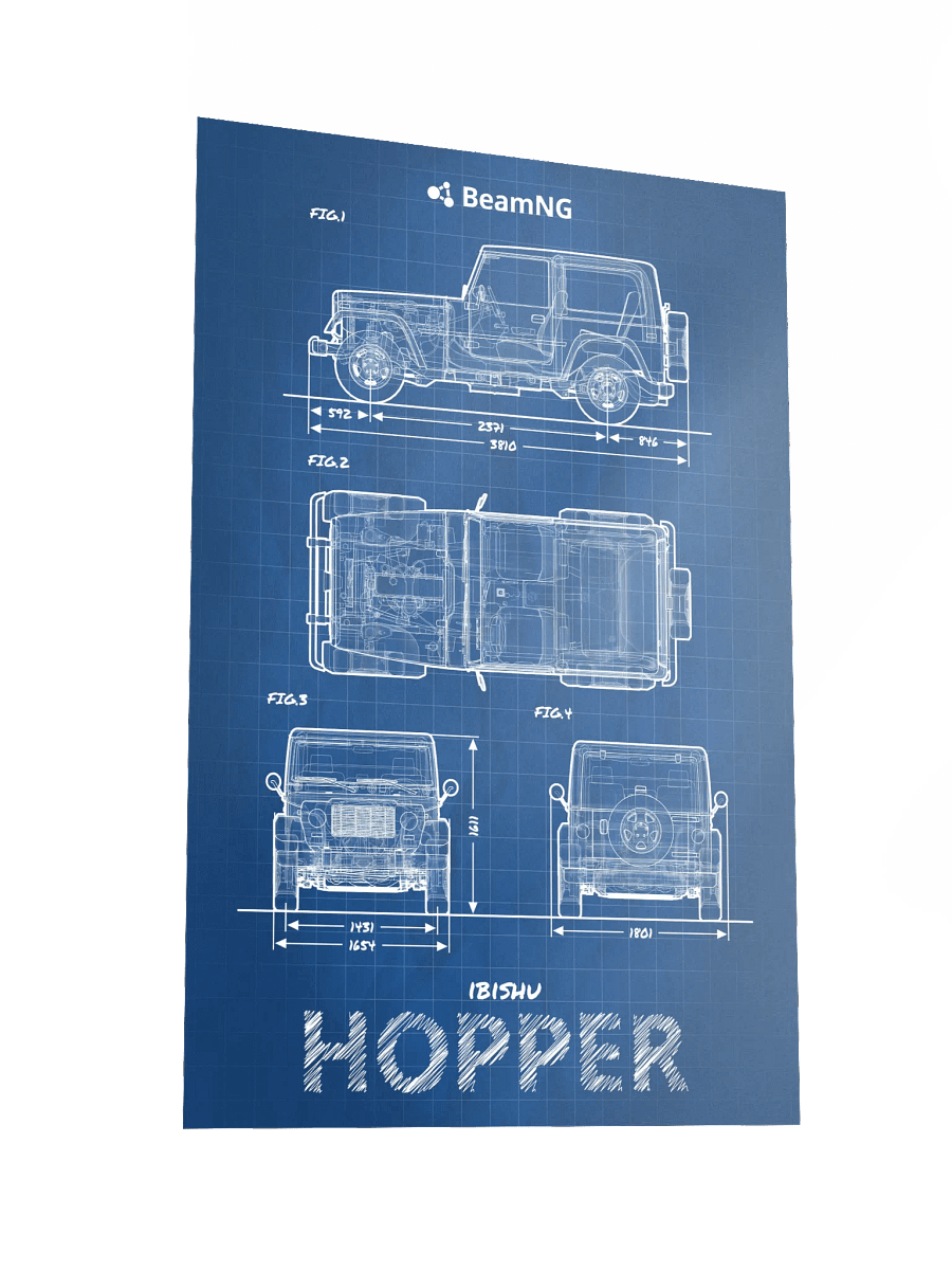 Ibishu Hopper Blueprint Poster product image (4)