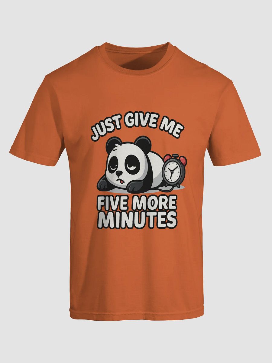 Five More Minutes Panda Tee – Cute & Lazy Morning T-Shirt product image (5)