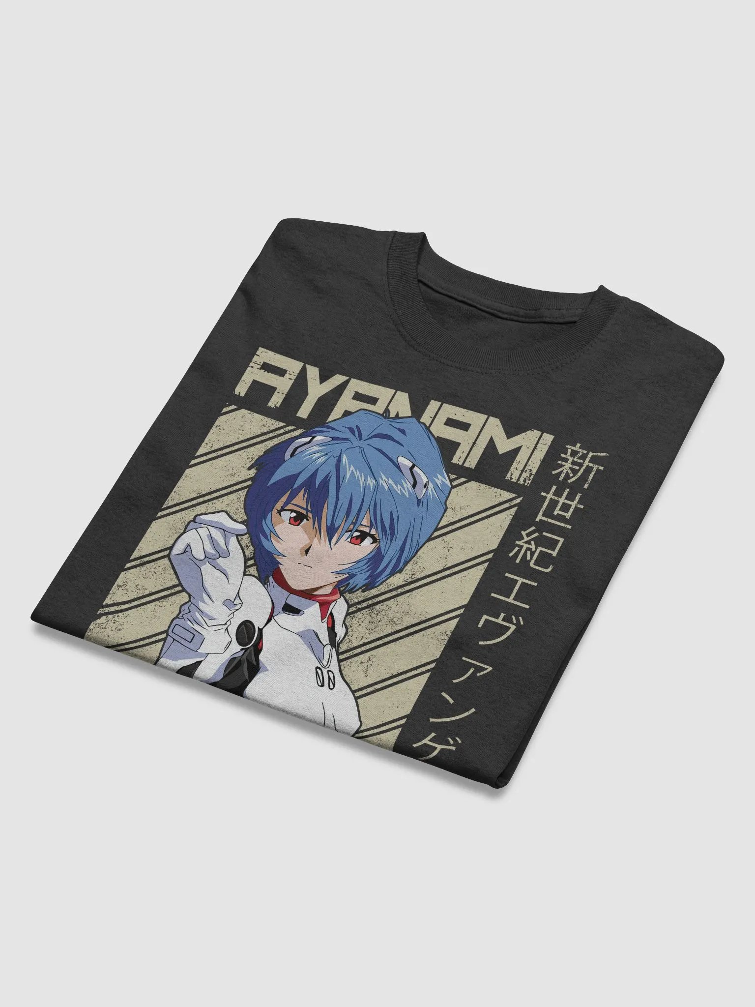 Neon Genesis Evangelion Rei Ayanami T-Shirt - Poised Elegance - Gildan Heavyweight product image (4)