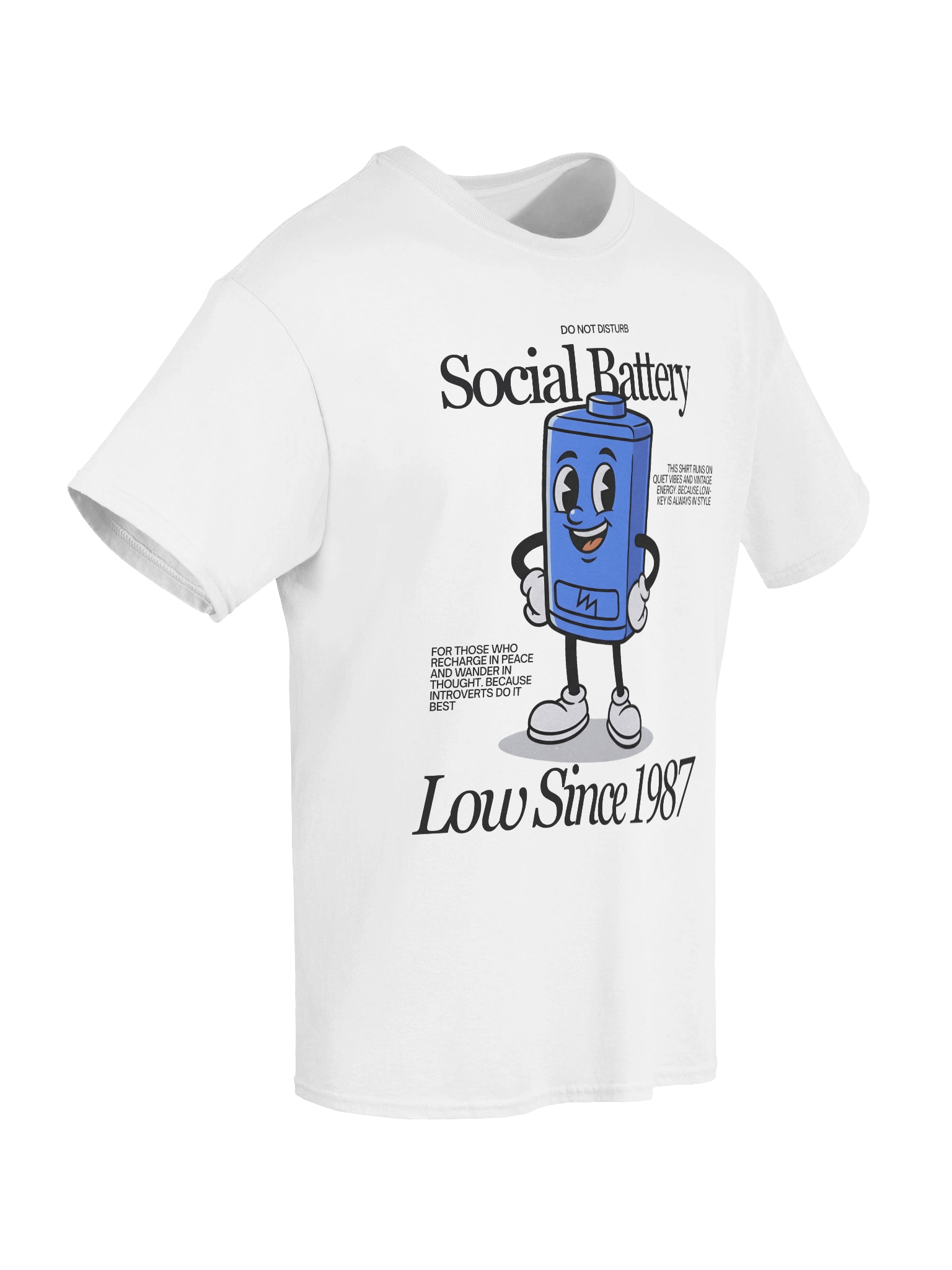 Social Battery Low Since 1987 unisex T-Shirt product image (3)