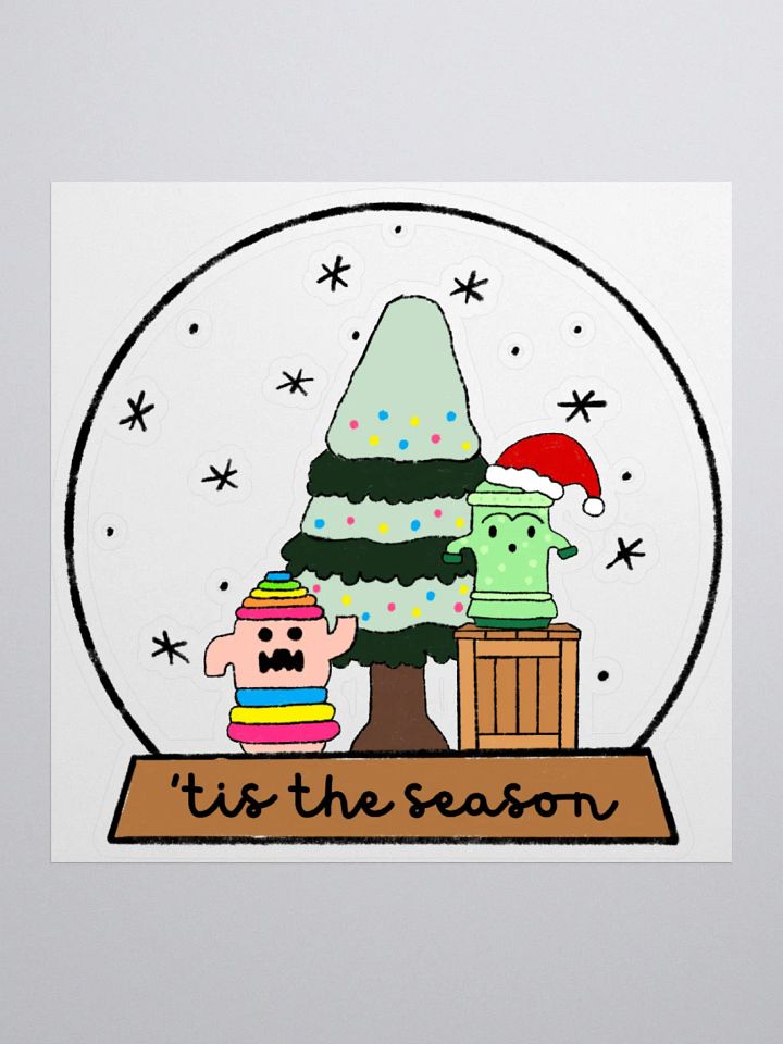Gyroid Snow Globe Sticker product image (1)