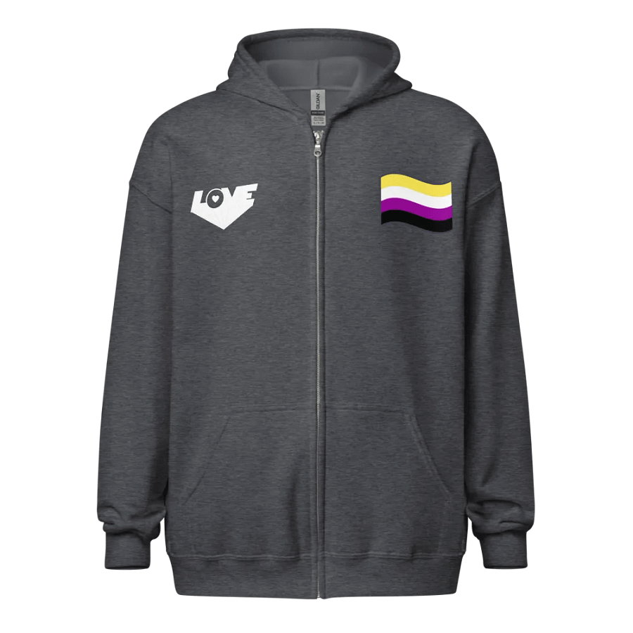 Jagged Fusion Unisex Zip Hoodie product image (2)