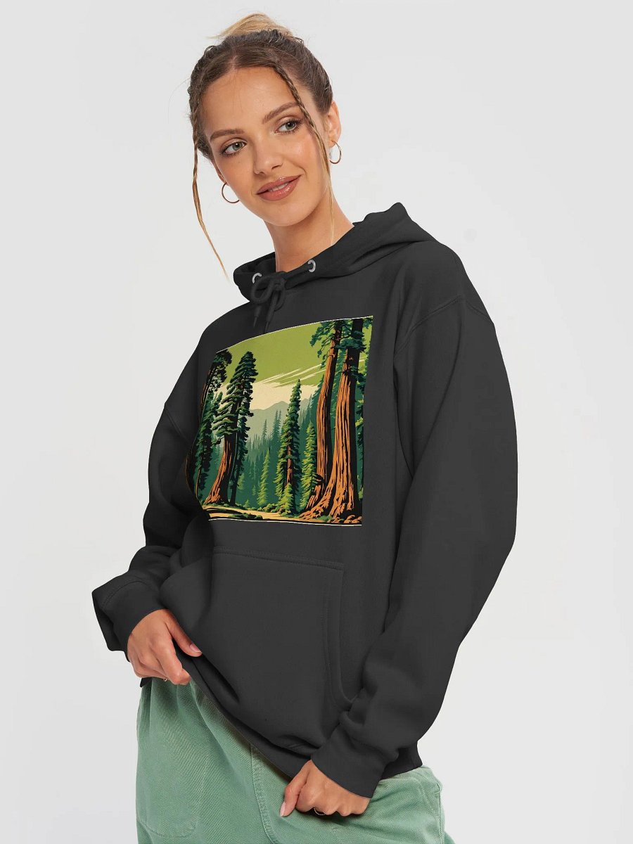Retro Style Giant Sequoia Forest Hoodie product image (3)