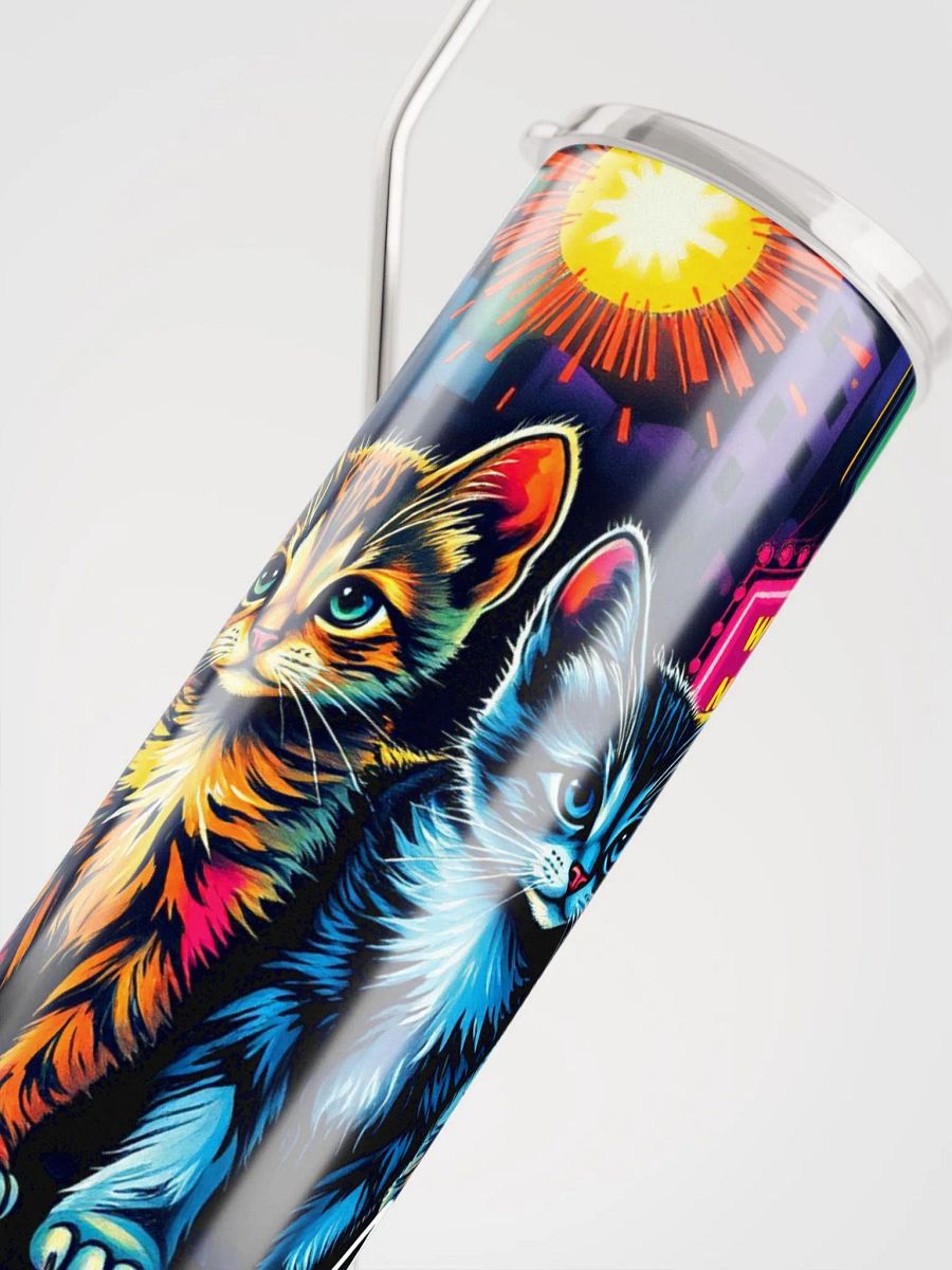 Neon Cats Stainless Steel Tumbler product image (4)