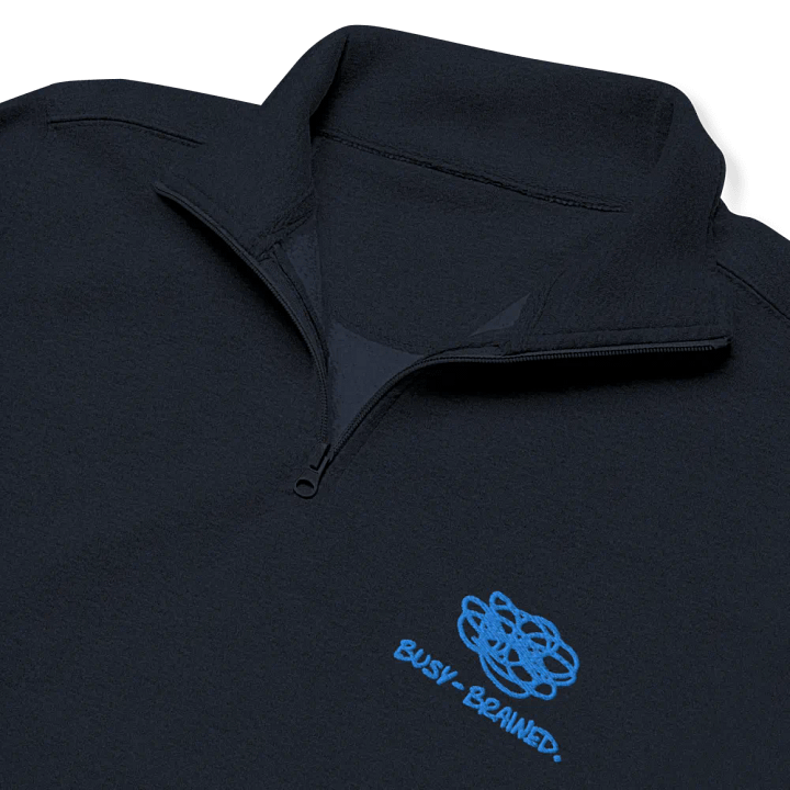 BUSY-BRAINED (aqua) embroidered quarter zip product image (12)