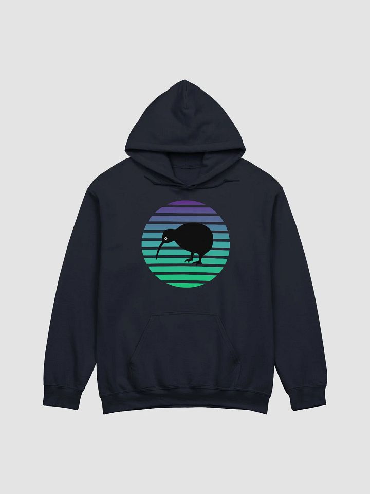 Retro Aqua Blue Sunset and Kiwi Bird product image (1)