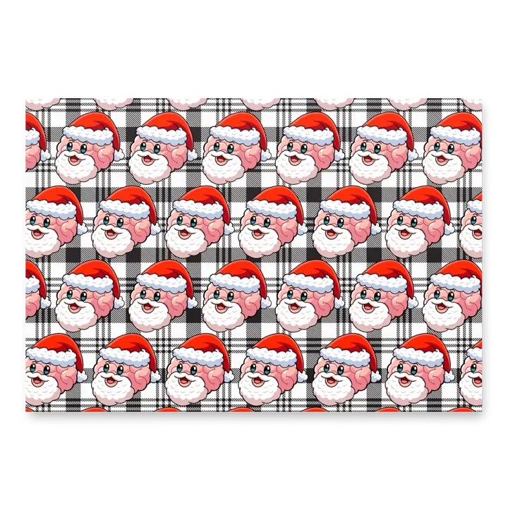 Santa Brain and BRAINdeer Wrapping Paper product image (2)