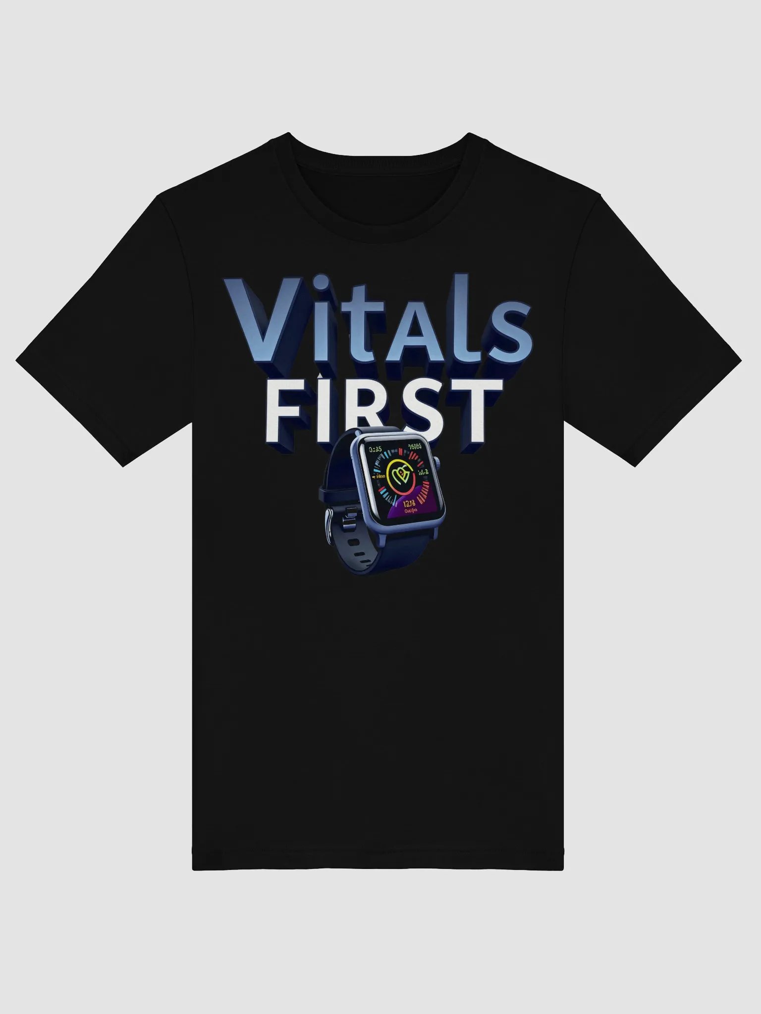 Vitals First Smartwatch Health Monitoring T-Shirt product image (52)
