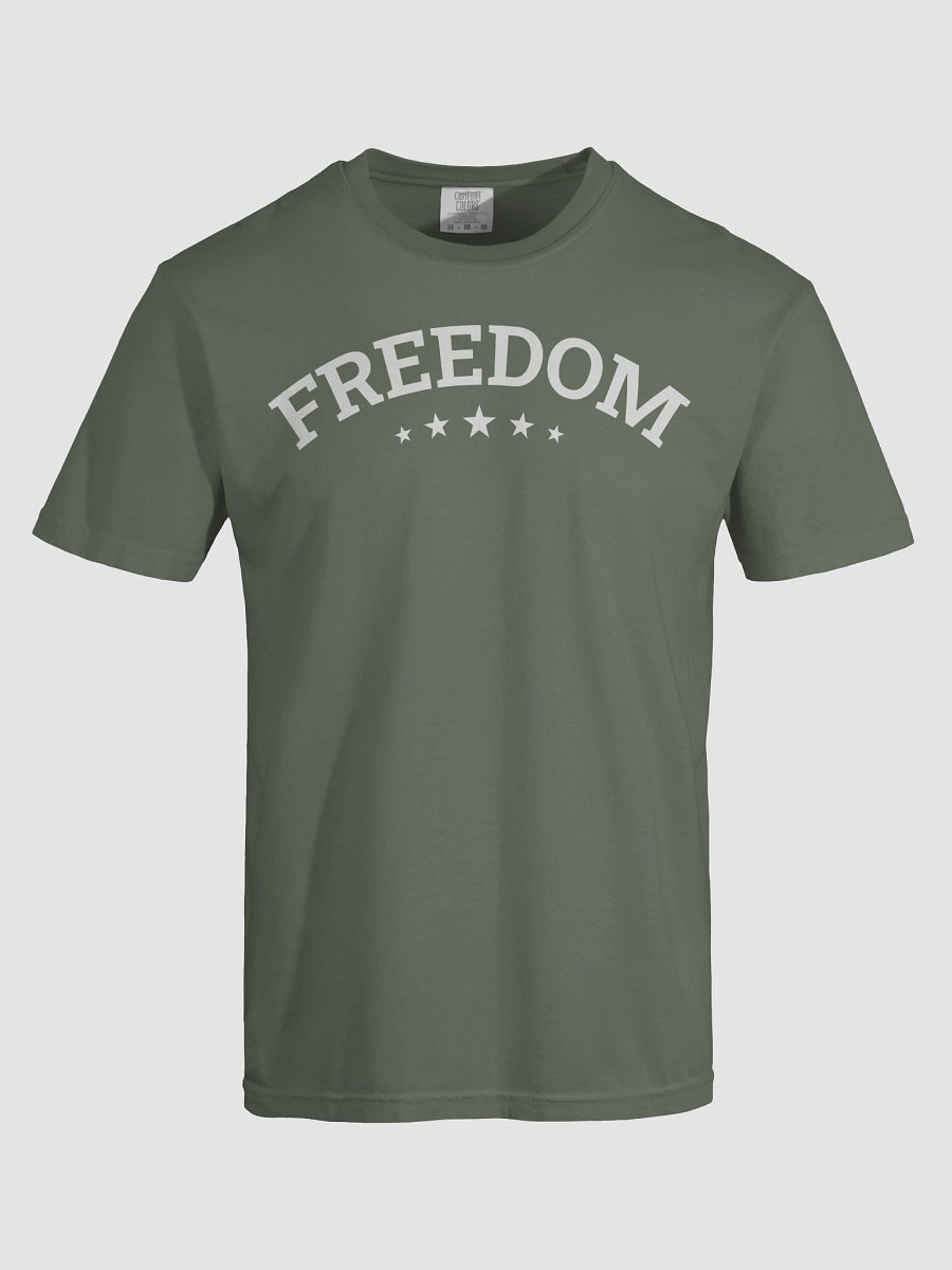 Freedom Typography Unisex Garment-Dyed T-shirt product image (131)