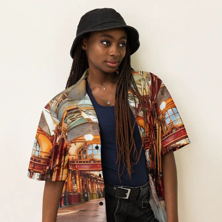 Leadenhall Market London All Over Print Hawaiian Shirt product image (2)