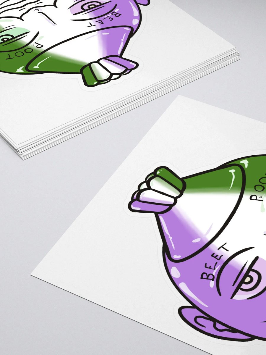 Genderqueer Poot bubble free stickers product image (4)