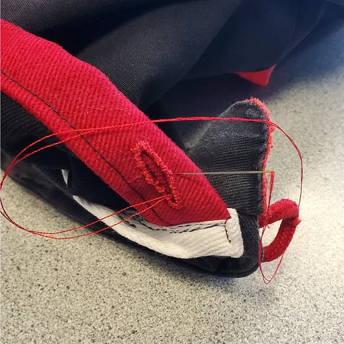 Sewing buttonholes by hand takes FOREVER when you're inexperienced with hand sewing lol

#sewingishard #struggle #sewingproje...