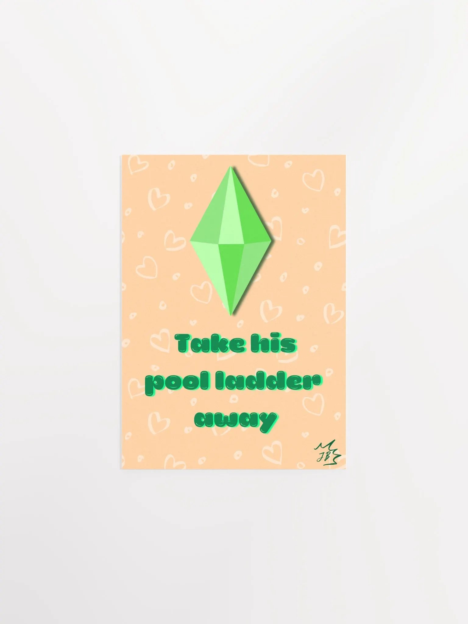 Take his pool ladder away Postcard product image (1)