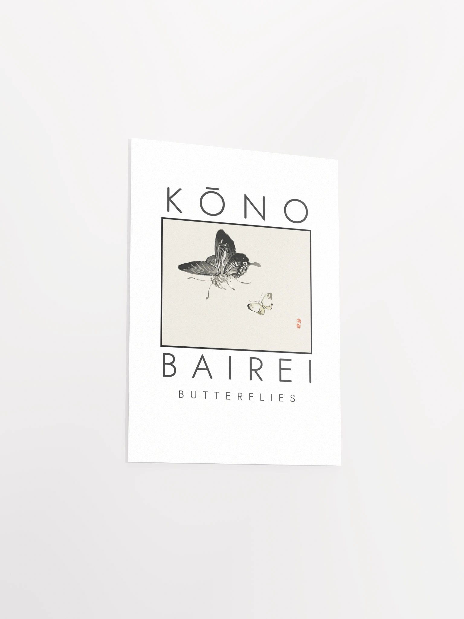Kono Bairei Butterflies Poster product image (18)
