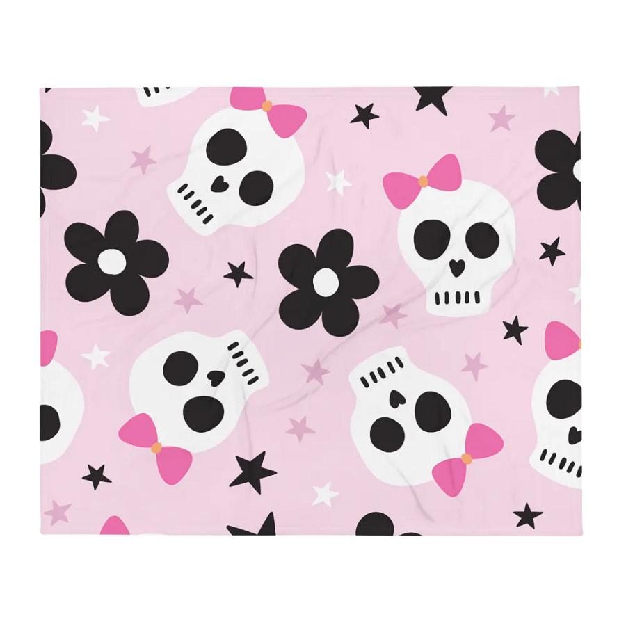 Spooky-Cute Skulls Halloween Blanket product image (2)