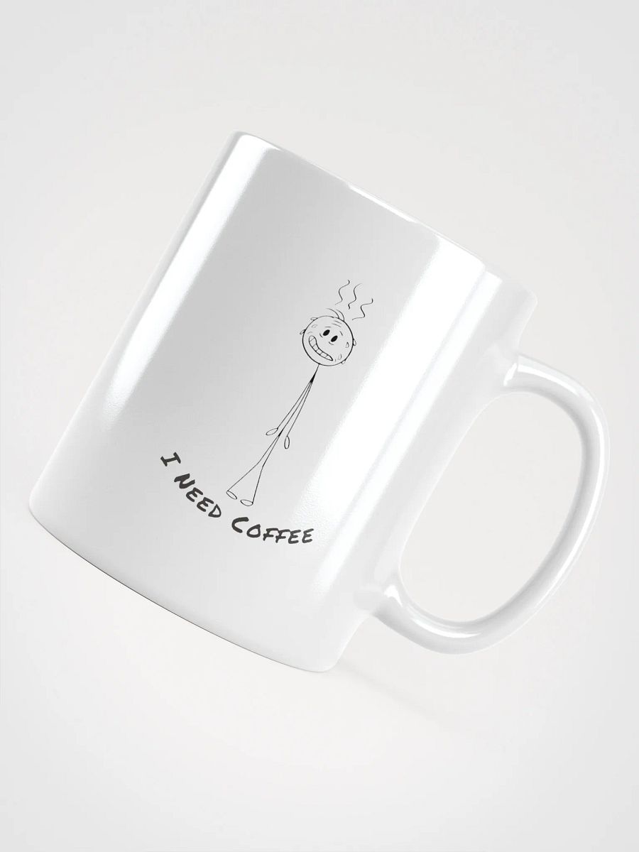 "I Need Coffee" Café Chic White Glossy Mug product image (10)