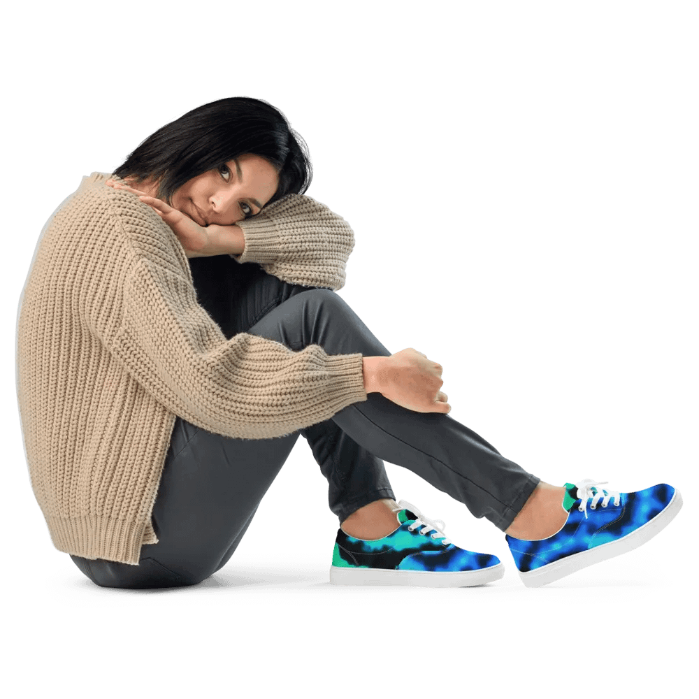 Blue moon splash canvas shoes (womens) product image (1)
