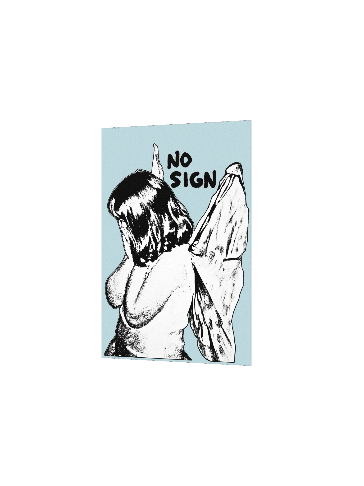 "NO SIGN" blue poster product image (12)