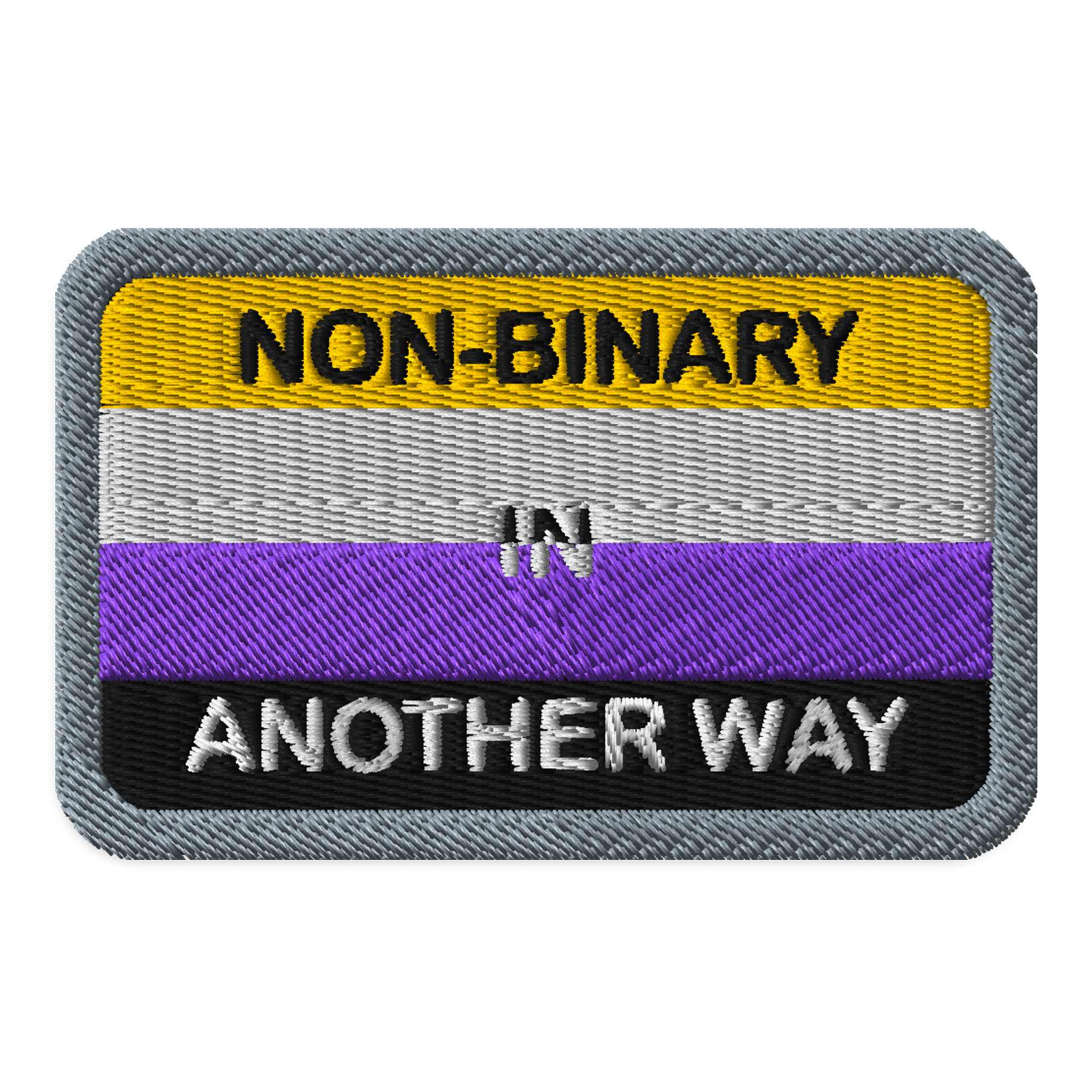 Non-binary In Another Way Patch - Rectangle product image (1)