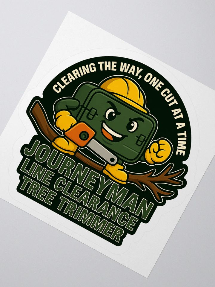Clearing The Way, One Cut At A Time (Sticker) product image (2)