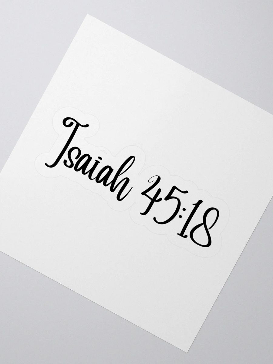 Isaiah 45:18 product image (4)