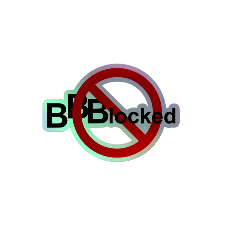 BBBlocked Sticker - Glänzend product image (2)