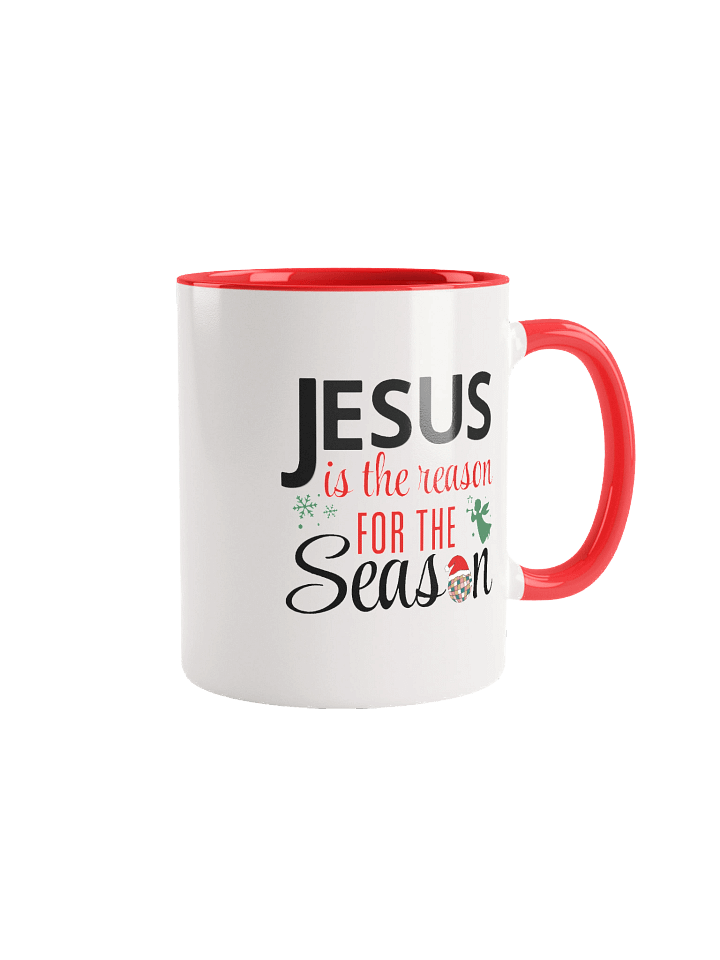 Jesus Is the Reason for the Season | Christian Christmas Mug | Faith Gift for Believers product image (2)