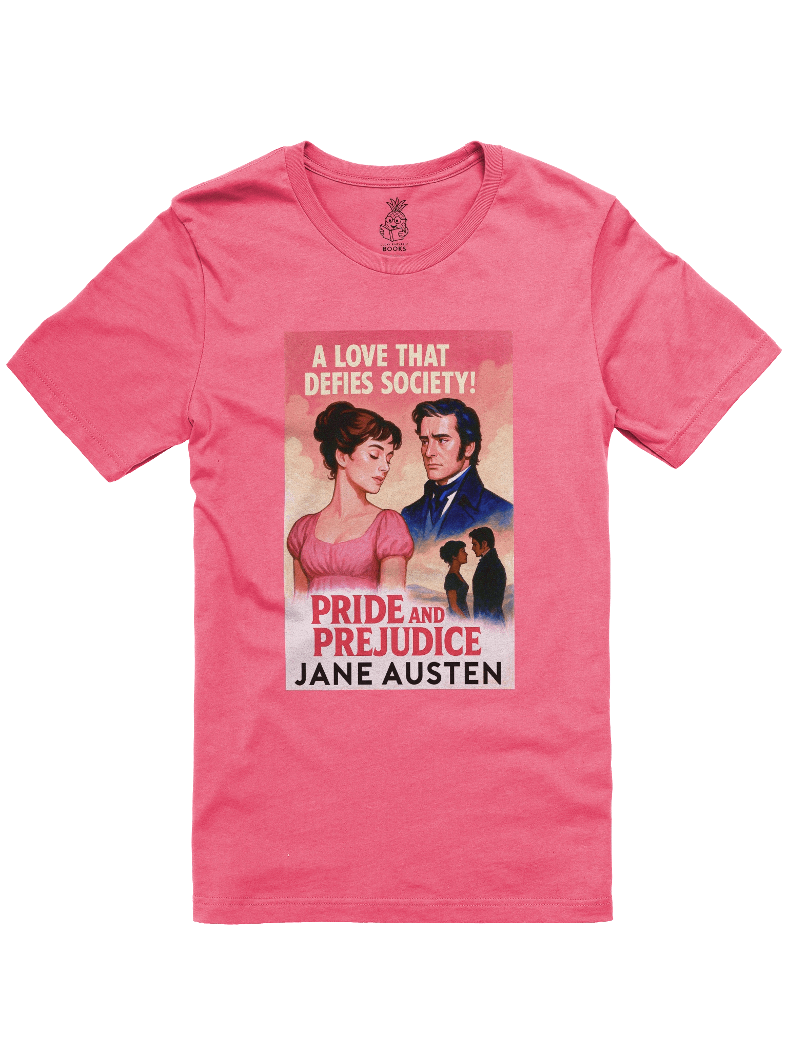 "Pride and Prejudice" 1950's Faux Retro Film Poster Jane Austen Unisex T-Shirt product image (6)