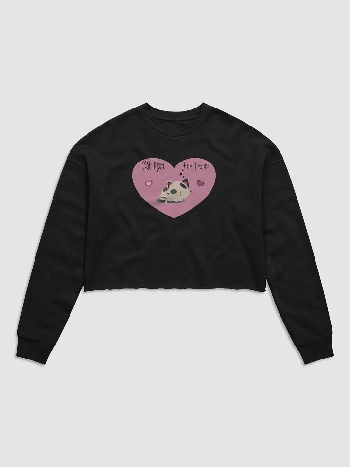 Cat Mom For Trump Crop Top product image (2)