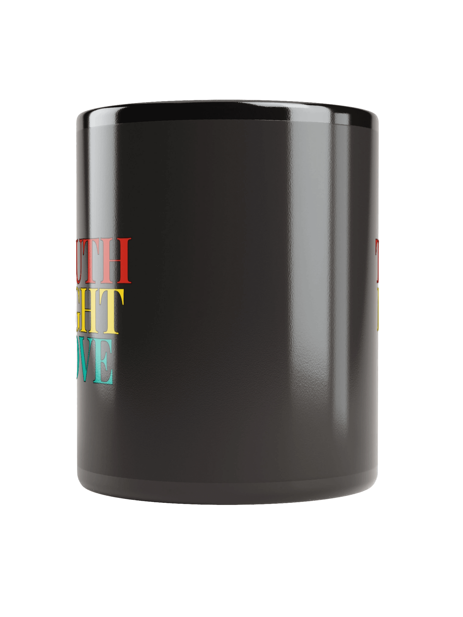 Truth Light Love (Yellow) Black Mug - TLLC product image (9)