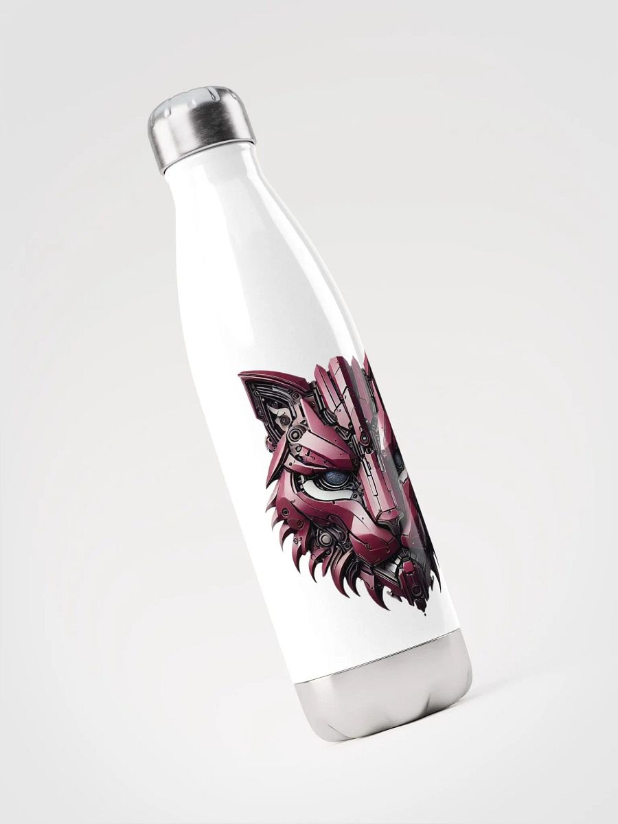 Stainless Steel Water Bottle with Iron Cat Robot Design – Stylish and Durable! product image (3)