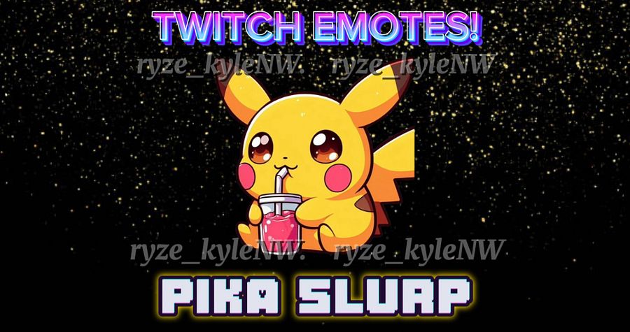 Twitch Emote PIKA SLURP product image (1)