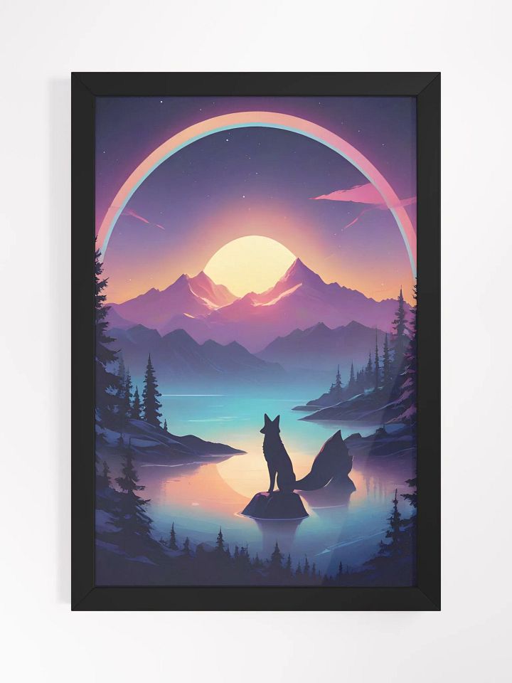 Wolf Sunset Framed Poster product image (2)