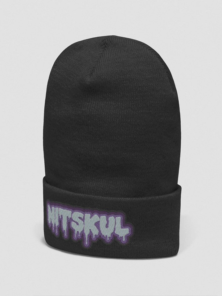 Drippy Nitty Embroidered Cuffed Beanie product image (2)