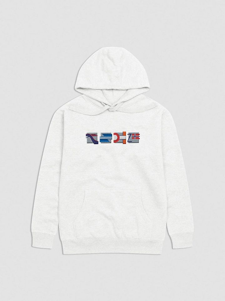 Embroidered Nordic DC-3 Collection Hoodie White product image (2)