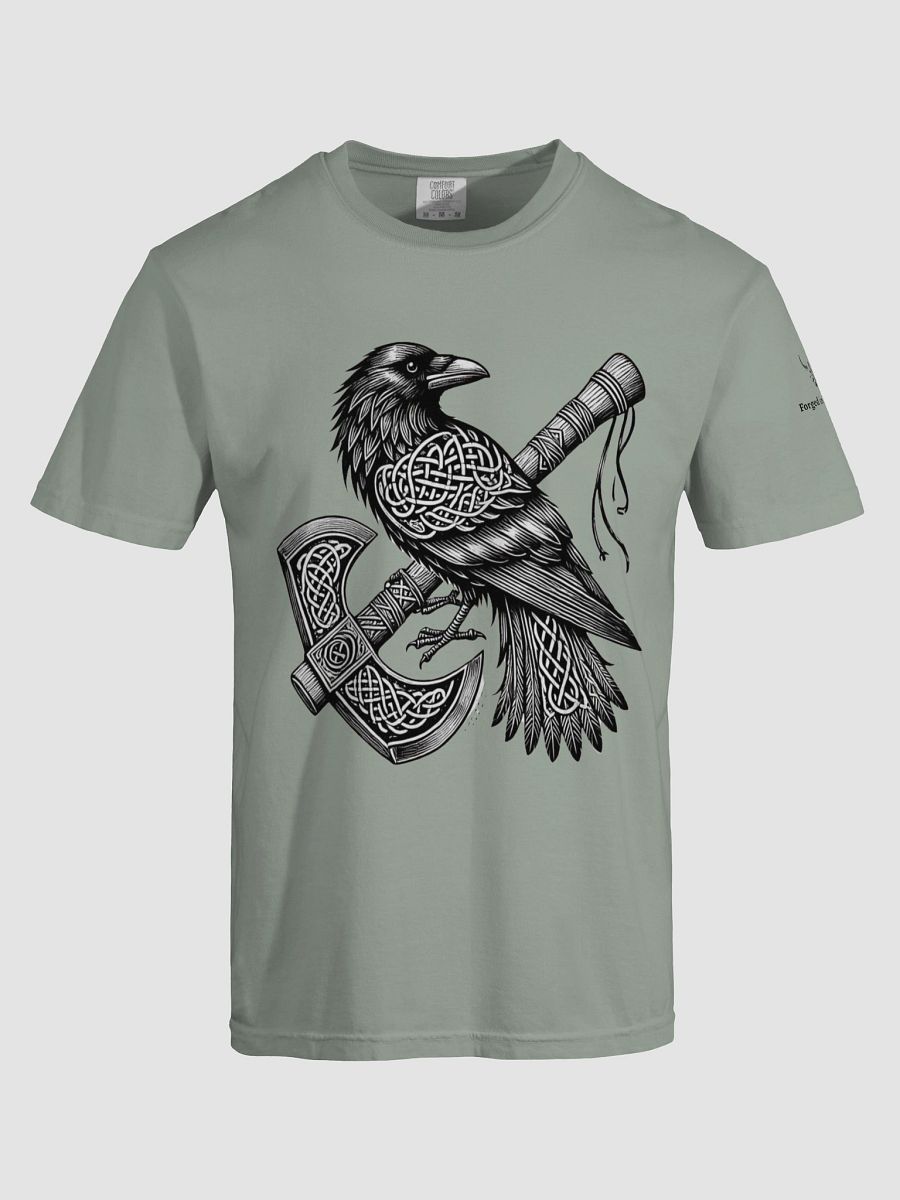Forged In Valhalla: Raven of the Berserker Axe T-Shirt product image (97)