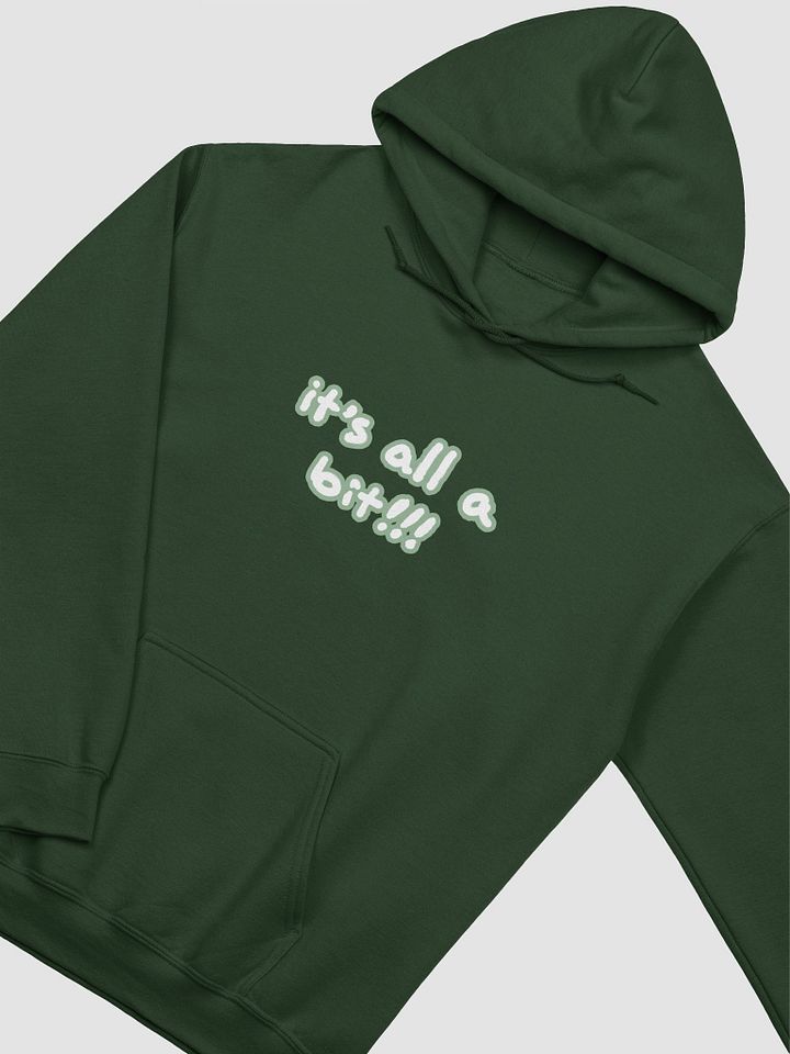 “It’s all a bit!!!” (lined design, #96B697) classic hoodie product image (19)