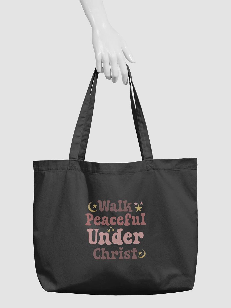 Walk Peaceful Under Christ Eco Tote bag product image (3)