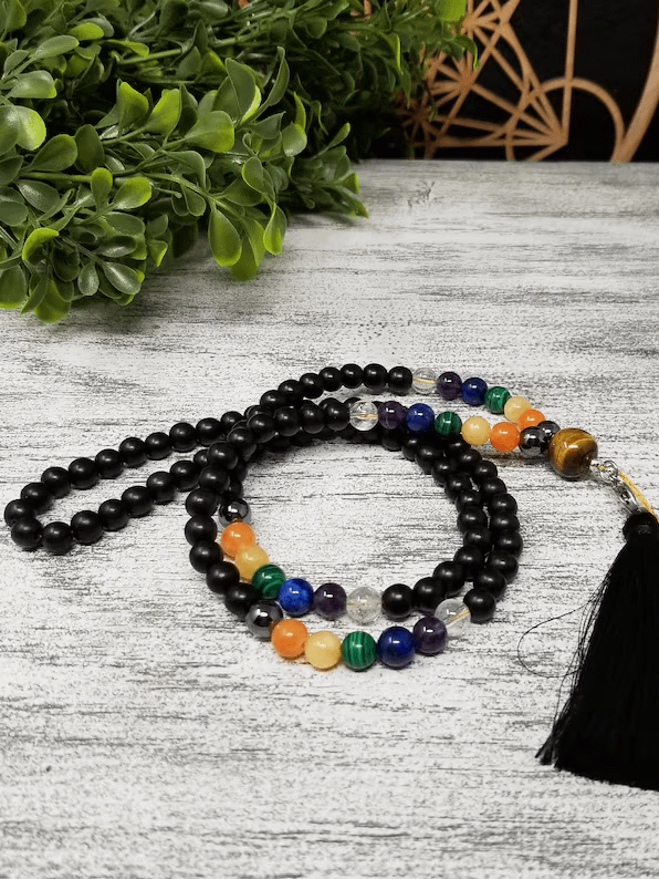7 Chakra Mala Necklace: Handcrafted Wellness Jewelry product image (2)
