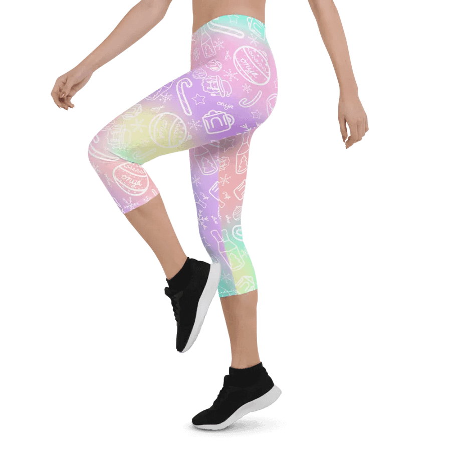 Limited Edition Christmas Tie Die Crop Leggings product image (3)