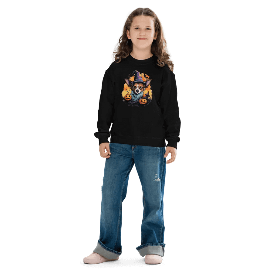 KIDS Witchy Pup Youth Sweatshirt product image (6)