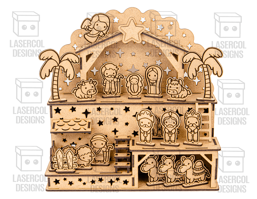 Nativity Scene - Christmas Gift - Laser Cut Files product image (2)