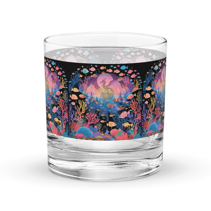 Underwater Wonderland Rocks Glass Black product image (1)