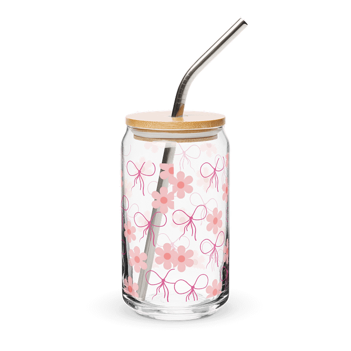 Couquette Pink Sipper Glass product image (2)