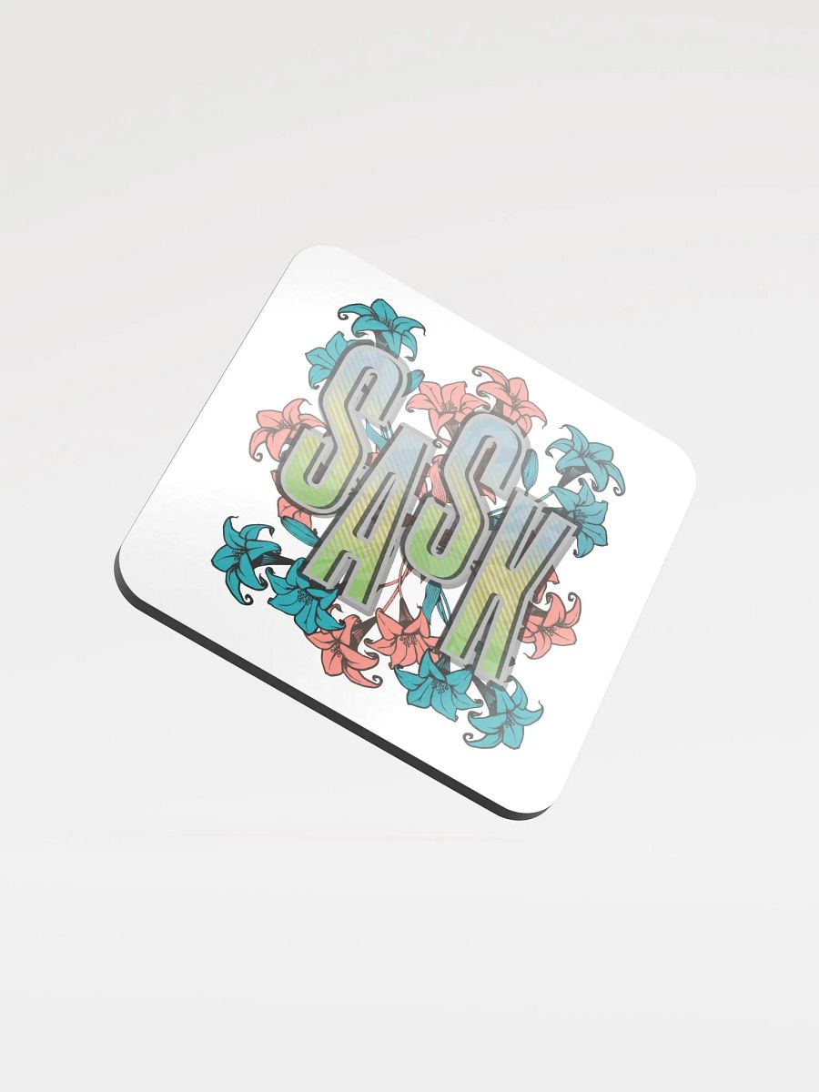 Sask Saskatoon Sakatchewan Floral Bliss Cork Coaster product image (1)